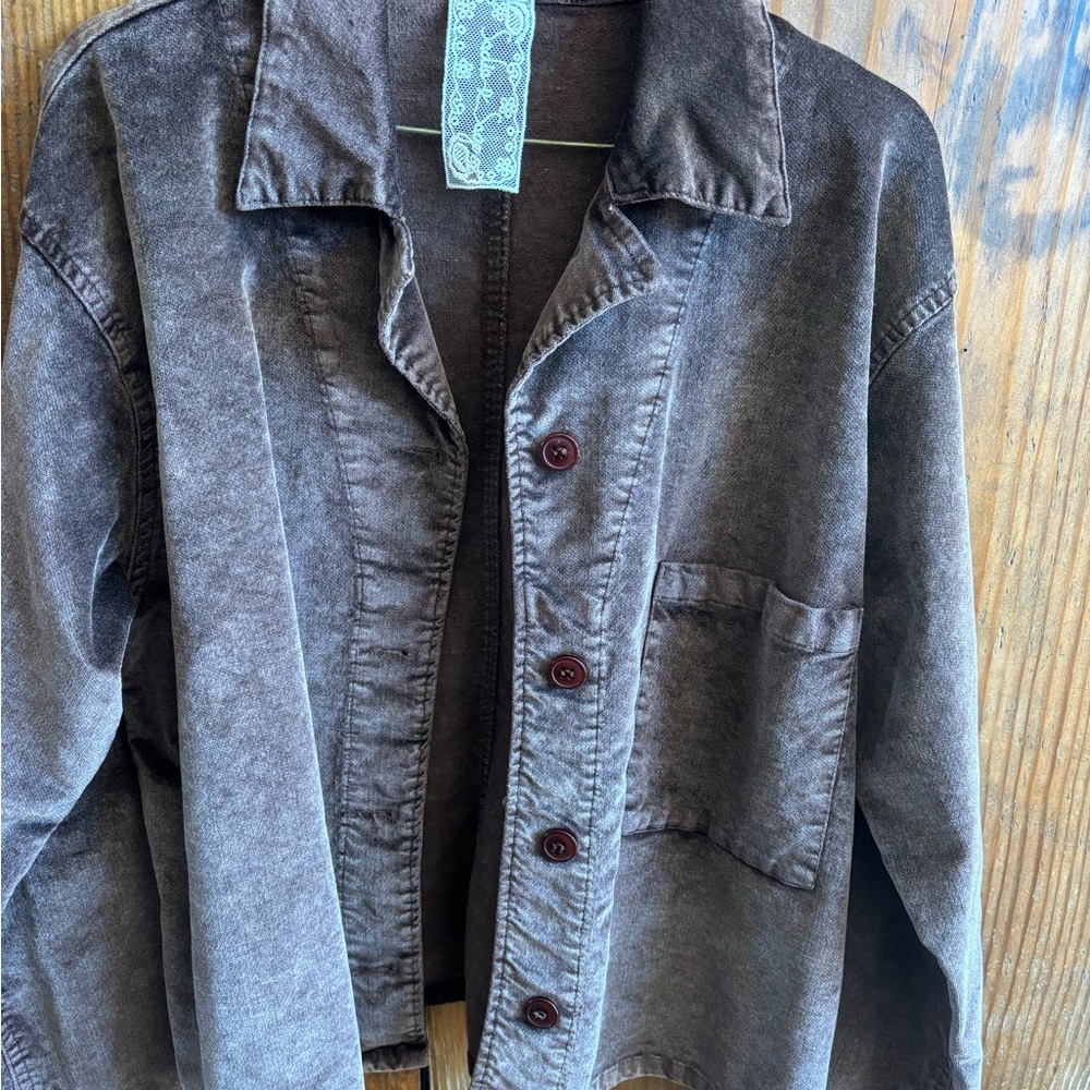 Brown Button-Up Jacket - image 1
